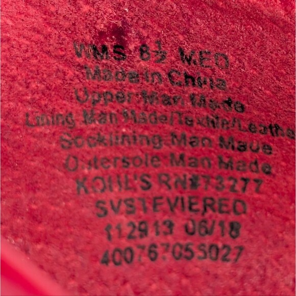 Simply Vera Vera Wang Stevie Red Patent Leather Pumps - Picture 10 of 11